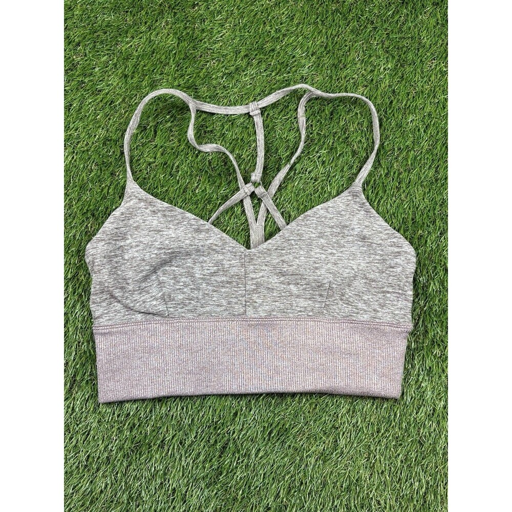 Alo Yoga ALOSOFT LAVISH SPORTS BRA TOP SIZE S STRAPPY BACK